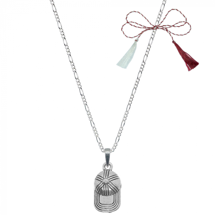 Martisor Lantisor argint personalizat pandantiv Sapca 6437FIG31580 Dras [1]