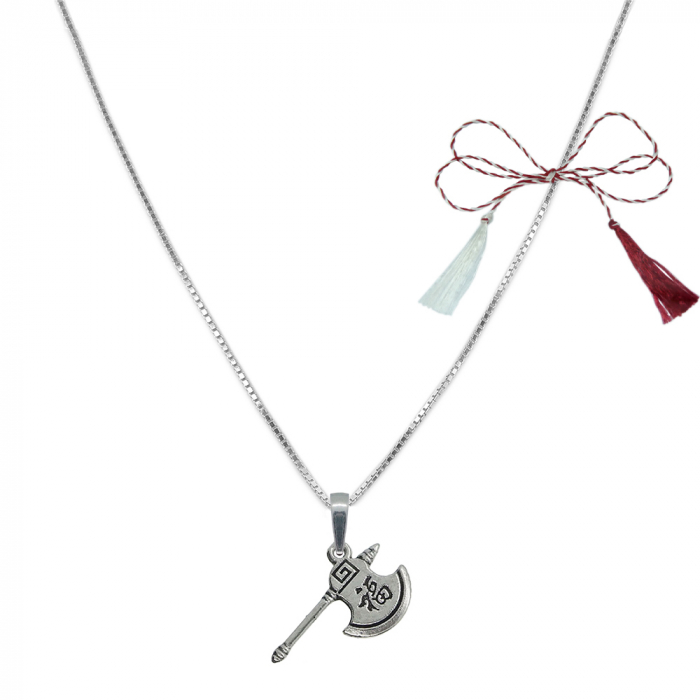 Martisor Lantisor argint personalizat pandantiv Topor 9647VEN300 Dras [1]