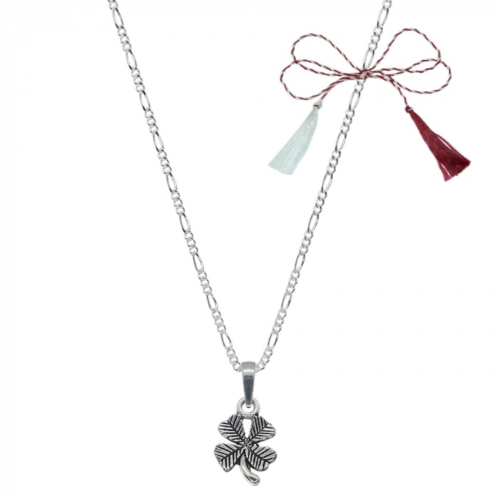 Martisor Lantisor argint personalizat pandantiv Trifoi 9730FIG31350 Dras [1]