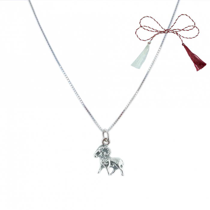 Martisor Lantisor argint personalizat pandantiv zodie Berbec zodiac european argint 9239VEN255 Dras [1]