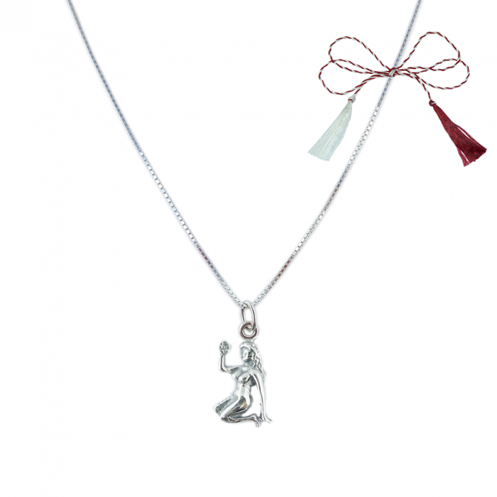 Martisor Lantisor argint personalizat pandantiv zodie Fecioara zodiac european argint 9236VEN255 Dras [1]