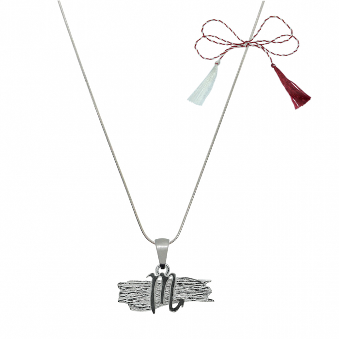 Martisor Lantisor argint personalizat pandantiv zodie Scorpion zodiac grecesc argint 4132SCH640 Dras [1]