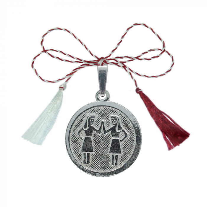 Martisor Medalion argint zodie Gemeni zodiac european 4201200 Dras [1]