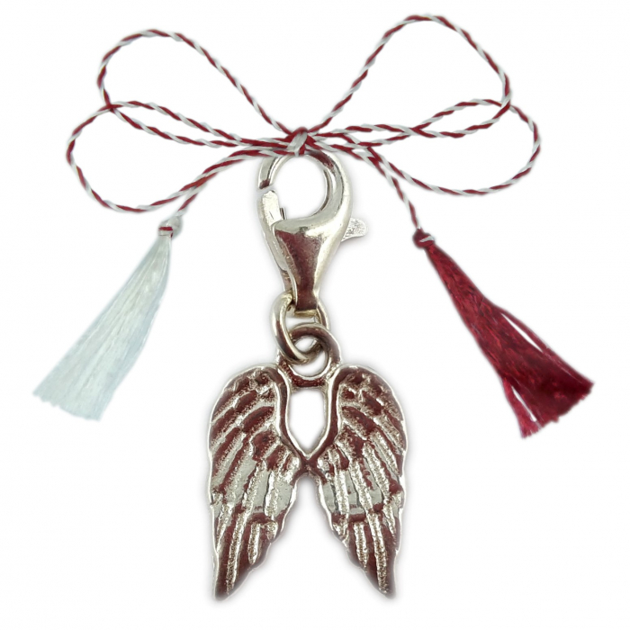 Martisor Pandantiv argint carabina Aripi inger 9263160 Dras [1]