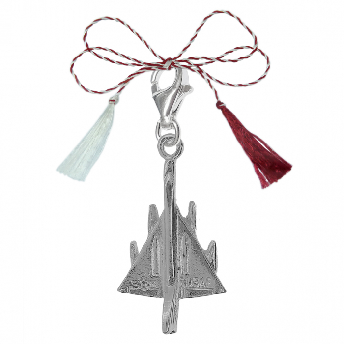 Martisor Pandantiv argint carabina Avion MiG 8453400 Dras [1]