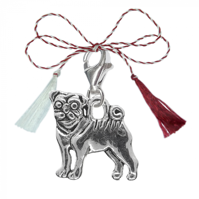 Martisor Pandantiv argint carabina Caine Mops 9290300 Dras [1]