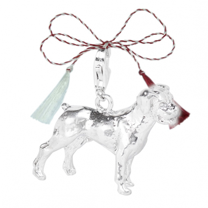 Martisor Pandantiv argint carabina Caine Rottweiler 60511195 Dras [1]