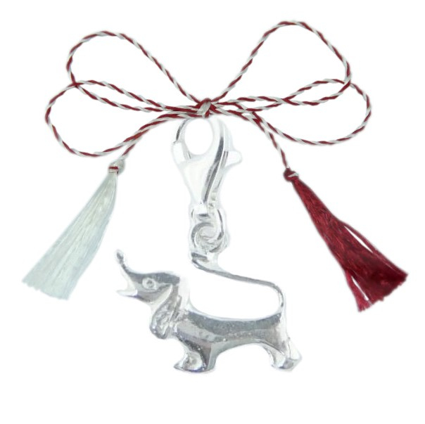 Martisor Pandantiv argint carabina Caine Teckel 6267135 Dras [1]