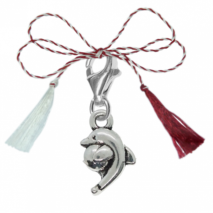 Martisor Pandantiv argint carabina Delfin cu minge 9875240 Dras [1]