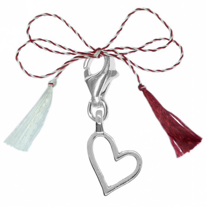 Martisor Pandantiv argint carabina Inimioara 1016816 Dras [1]