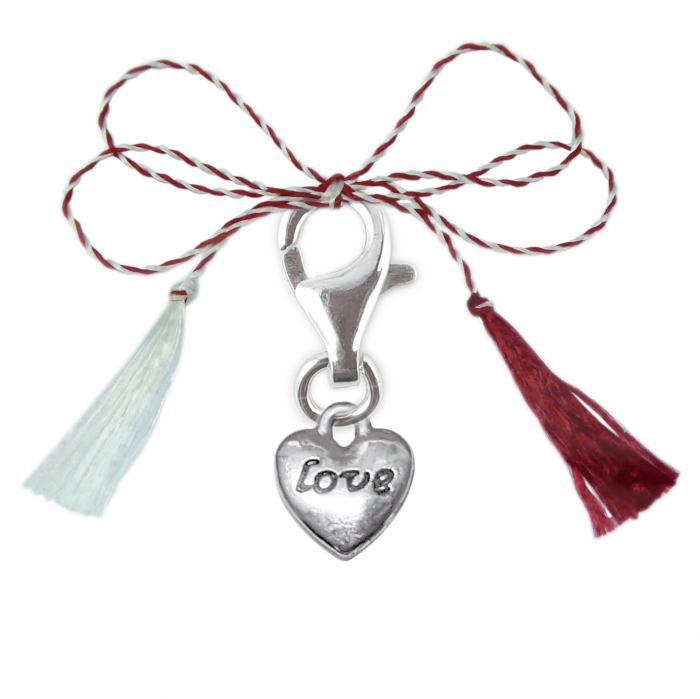 Martisor Pandantiv argint carabina Inimioara 9403160 Dras [1]