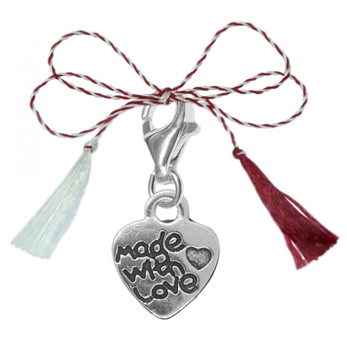 Martisor Pandantiv argint carabina Inimioara made with love 9572160 Dras [1]