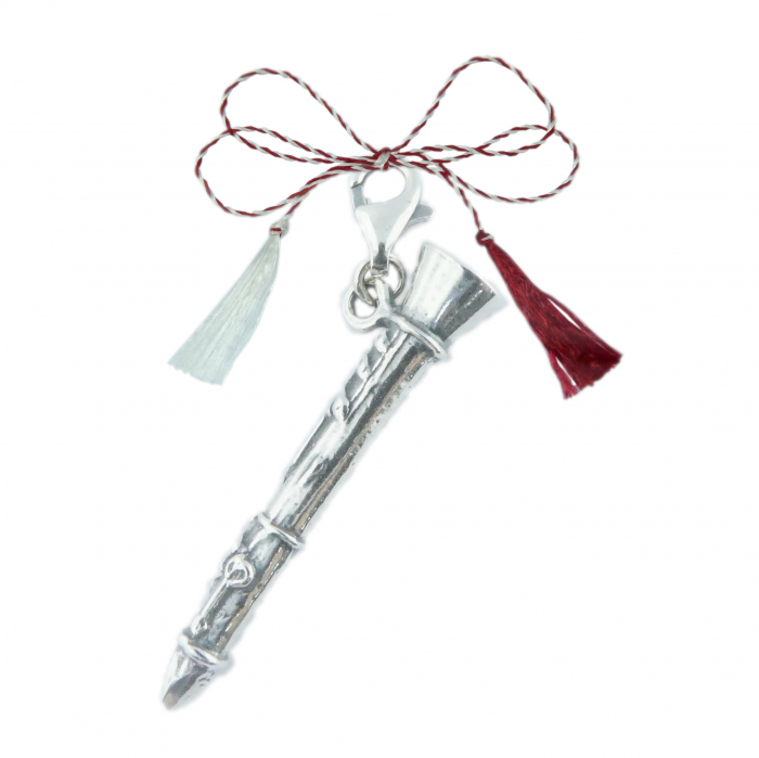 Martisor Pandantiv argint carabina Instrument muzical Clarinet 6106420 Dras [1]