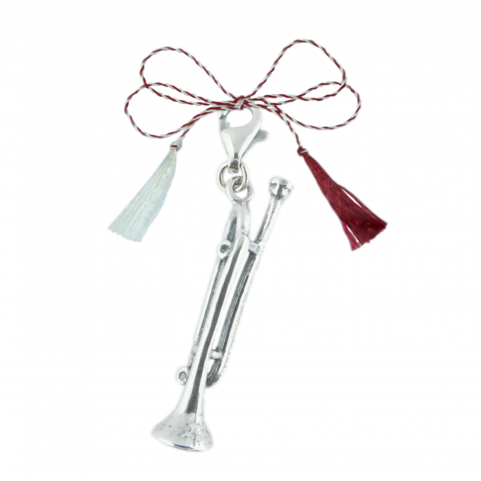 Martisor Pandantiv argint carabina Instrument muzical Trombon 6103240 Dras [1]