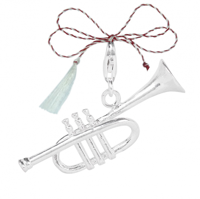 Martisor Pandantiv argint carabina Instrument muzical Trompeta 6095340 Dras [1]