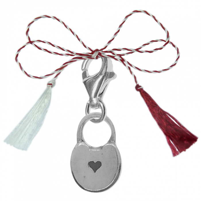 Martisor Pandantiv argint carabina Lacat inima 6560230 Dras [1]