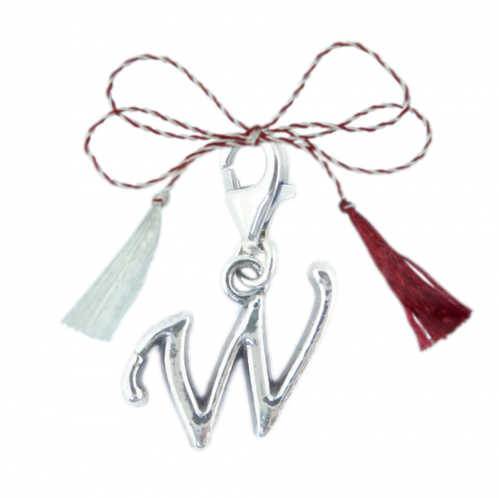 Martisor Pandantiv argint carabina Litera W 9232155 Dras [1]