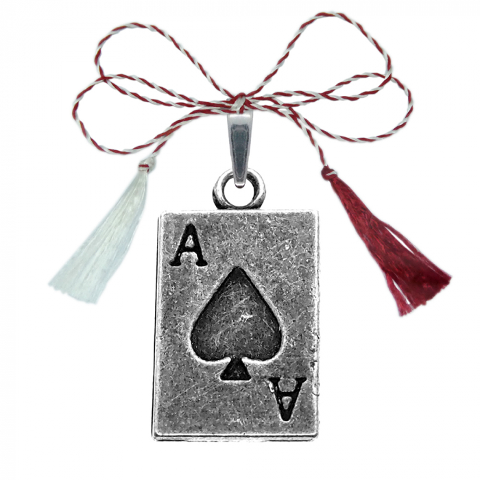 Martisor Pandantiv argint Carte joc As 9580335 Dras [1]