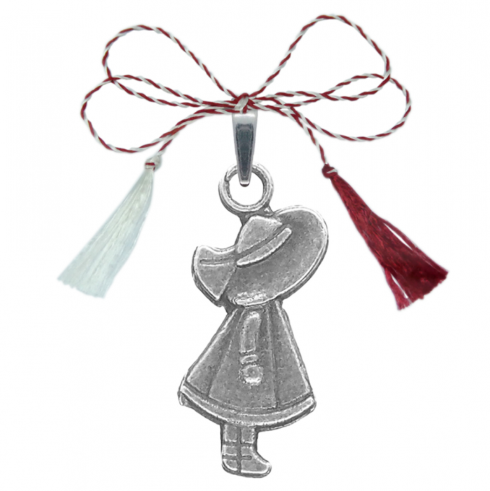 Martisor Pandantiv argint Fetita palarie 9566205 Dras [1]