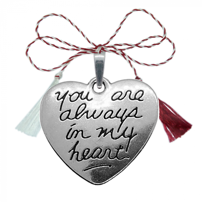 Martisor Pandantiv argint Inimioara you are always in my heart 9567455 Dras [1]