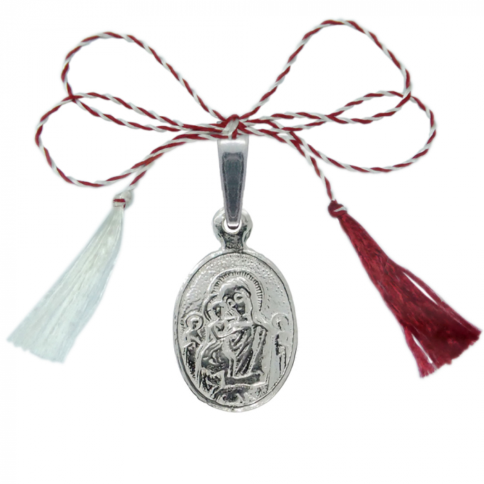 Martisor Pandantiv argint Maica Domnului pruncul Iisus 4372150 Dras [1]