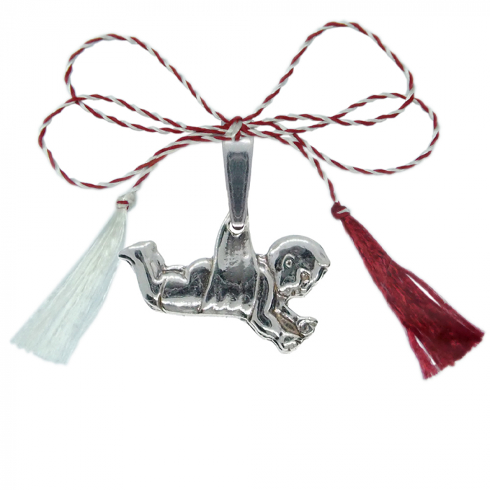 Martisor Pandantiv argint medalion bebelus 4303125 Dras [1]