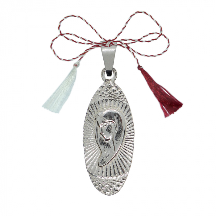 Martisor Pandantiv argint medalion Maica Domnului 4241255 Dras [1]