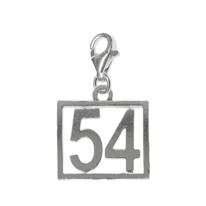 Pandantiv argint carabina Cifra 54 numar norocos cifre aniversare 10255_4320 Dras [1]
