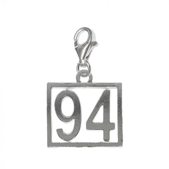 Pandantiv argint carabina Cifra 94 numar norocos cifre aniversare 10249_4320 Dras [1]