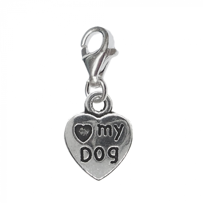 Pandantiv argint carabina Inima Love my dog 9287250 Dras [1]