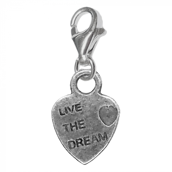 Pandantiv argint carabina Inimioara live the dream 9563160 Dras [1]