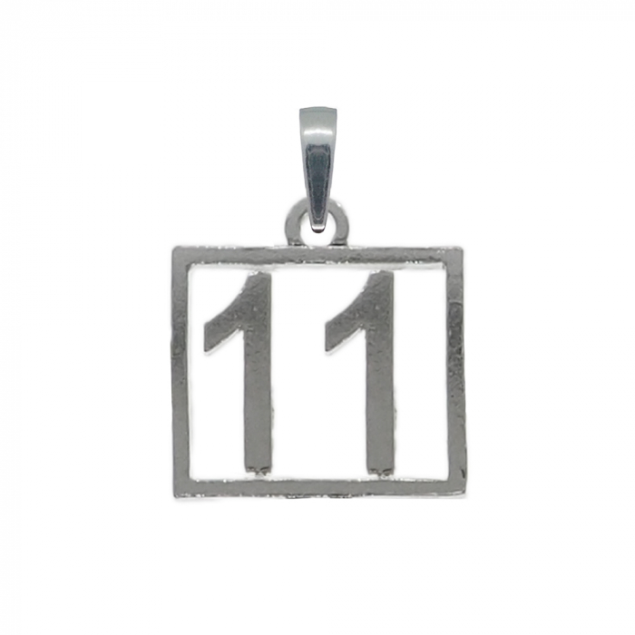 Pandantiv argint Cifra 11 numar norocos cifre aniversare 10251_1275 Dras [1]