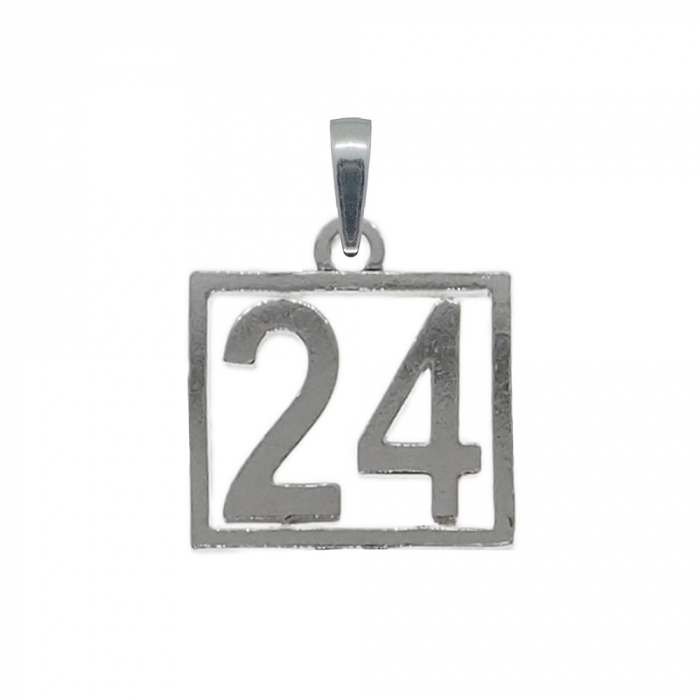 Pandantiv argint Cifra 24 numar norocos cifre aniversare 10252_4275 Dras [1]