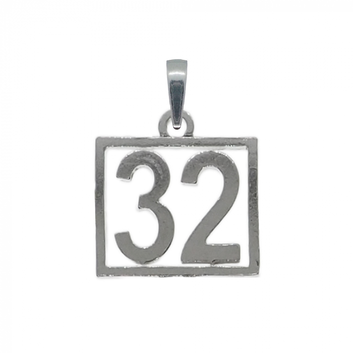 Pandantiv argint Cifra 32 numar norocos cifre aniversare 10253_2275 Dras [1]