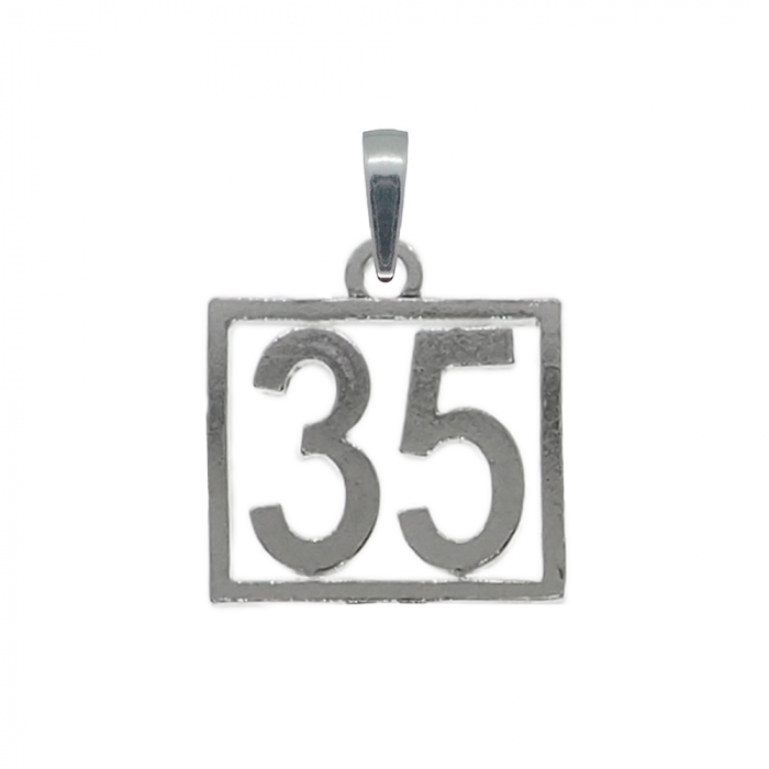 Pandantiv argint Cifra 35 numar norocos cifre aniversare 10253_5275 Dras [1]