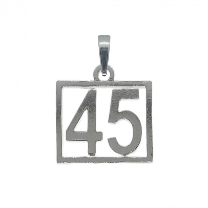 Pandantiv argint Cifra 45 numar norocos cifre aniversare 10254_5275 Dras [1]