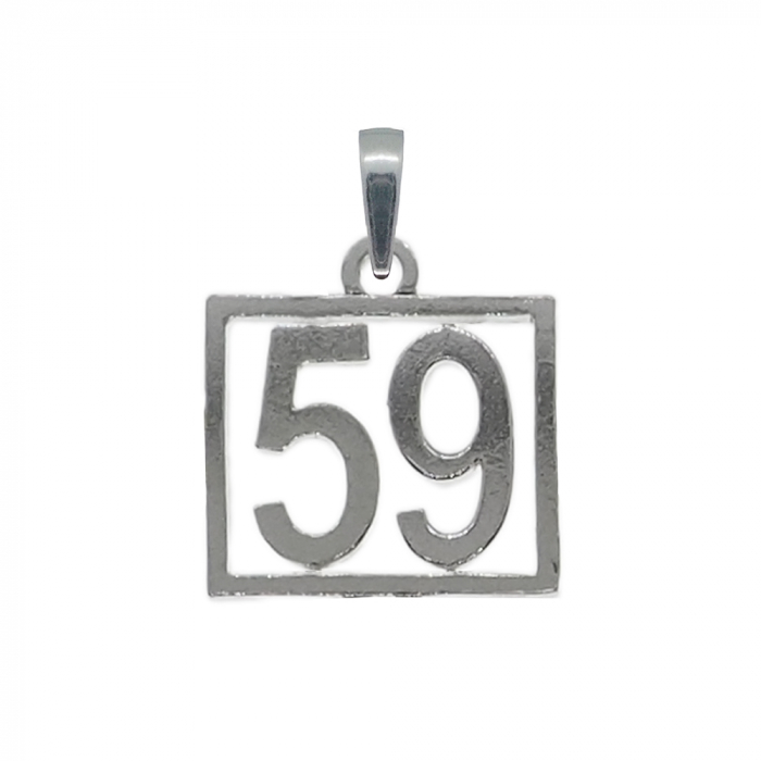 Pandantiv argint Cifra 59 numar norocos cifre aniversare 10255_9275 Dras [1]