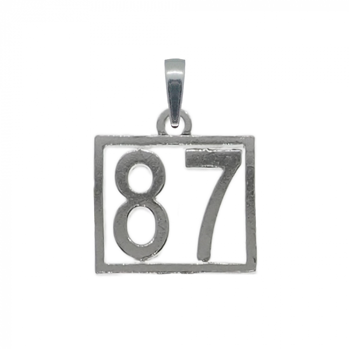 Pandantiv argint Cifra 87 numar norocos cifre aniversare 10248_7275 Dras [1]