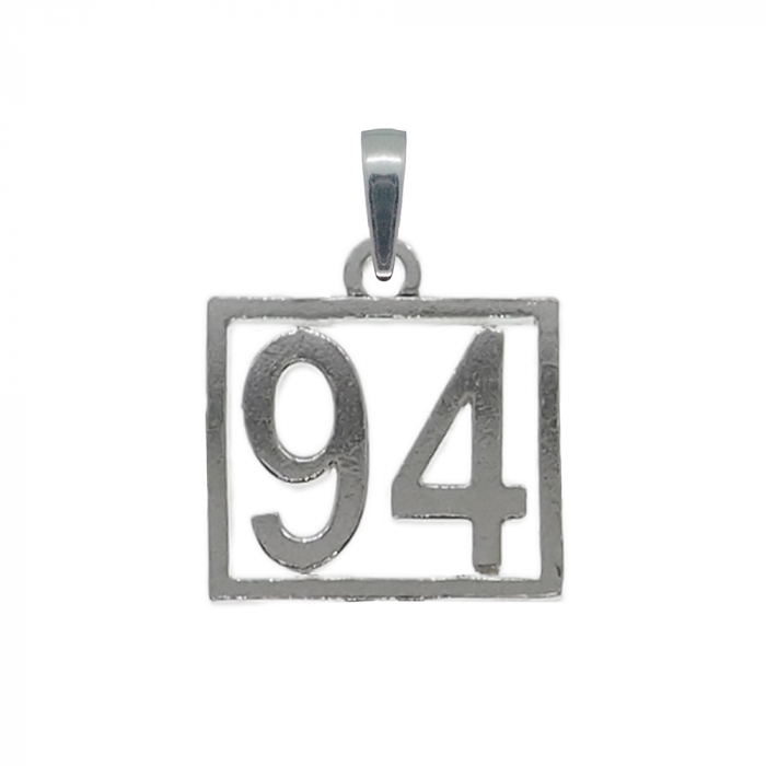 Pandantiv argint Cifra 94 numar norocos cifre aniversare 10249_4275 Dras [1]