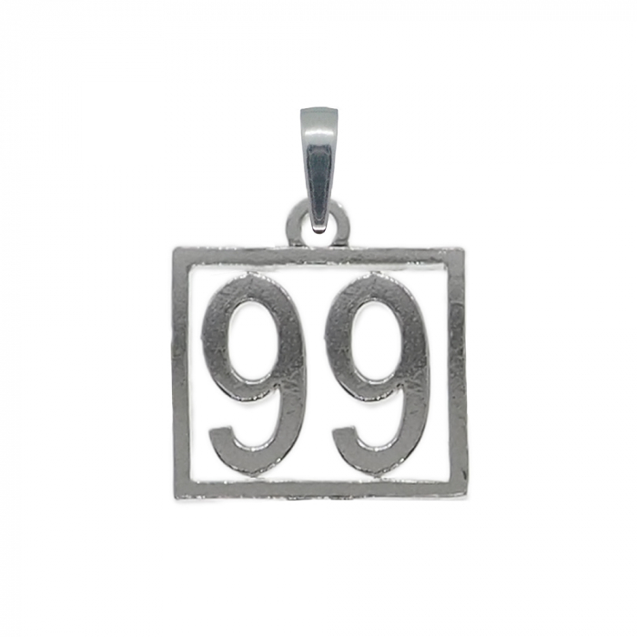 Pandantiv argint Cifra 99 numar norocos cifre aniversare 10249_9275 Dras [1]