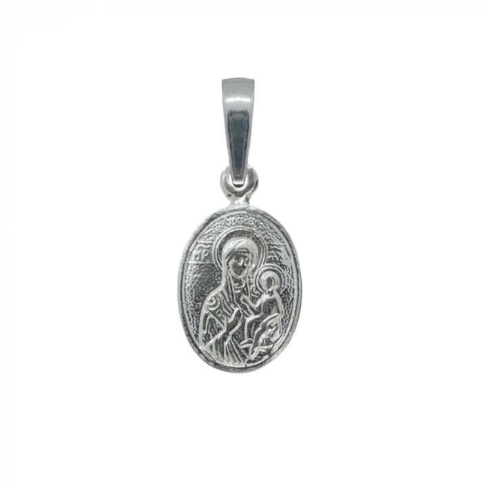 Pandantiv argint medalion Maica Domnului pruncul Iisus 4252150 Dras [1]