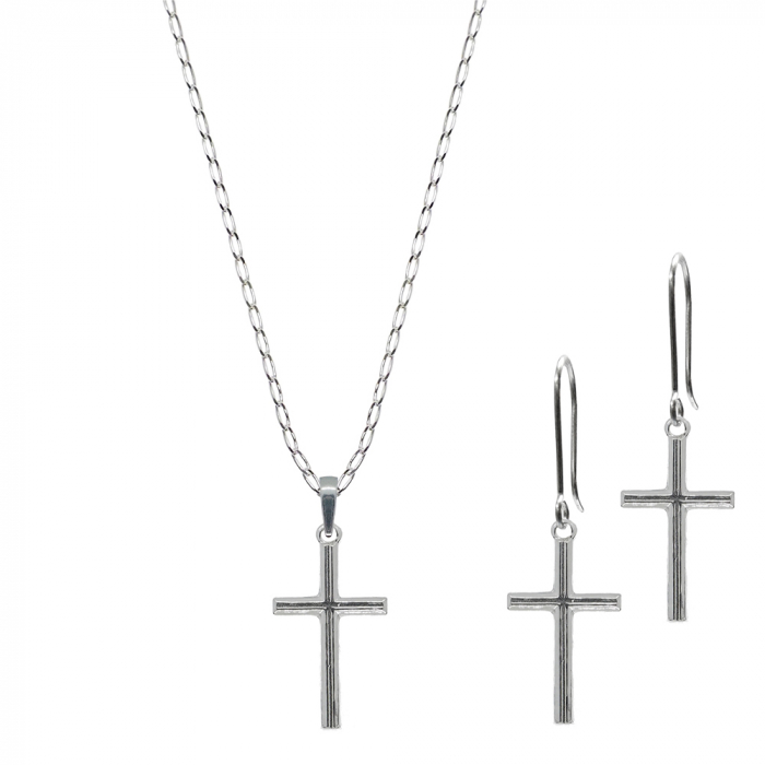 Set lantisor cercei argint Cruciulita 4204670 Dras [1]