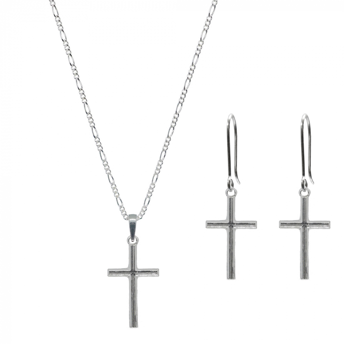 Set lantisor cercei argint Cruciulita 4204720 Dras [1]