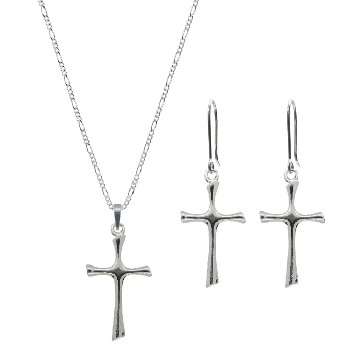 Set lantisor cercei argint Cruciulita 4219900 Dras [1]