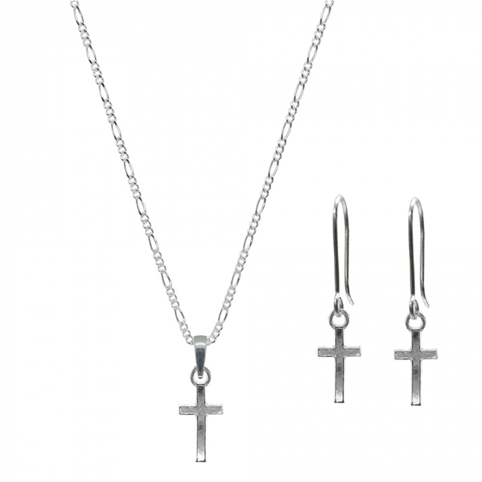 Set lantisor cercei argint Cruciulita 9354530 Dras [1]