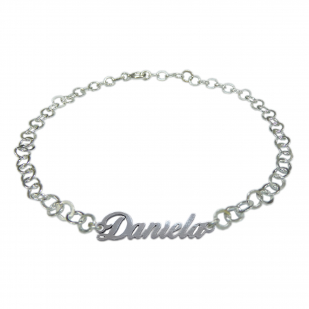 Bratari din argint: - Bratara argint personalizata nume Daniela argint reglabila 9449380 Dras