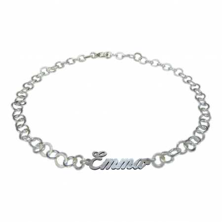 Bratari din argint: - Bratara argint personalizata nume Emma argint reglabila 9457380 Dras