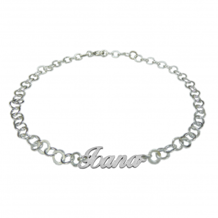 Cu nume - Bratara argint personalizata nume Ioana argint reglabila 9432380 Dras