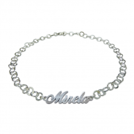 Bratari din argint: - Bratara argint personalizata nume Mirela argint reglabila 9444380 Dras