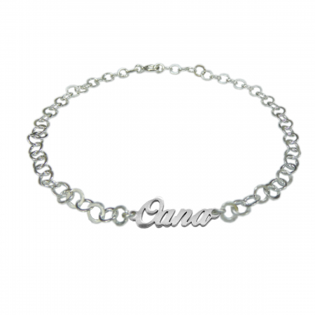 Cu nume - Bratara argint personalizata nume Oana argint reglabila 9433380 Dras